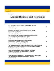 Journal of Applied Business and Economics thumbail