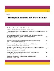 Journal of Strategic Innovation and Sustainability thumbail