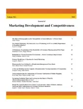 Journal of Marketing Development and Competitiveness thumbnail