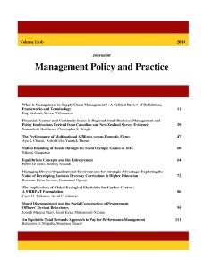Journal of Management Policy and Practice thumbail